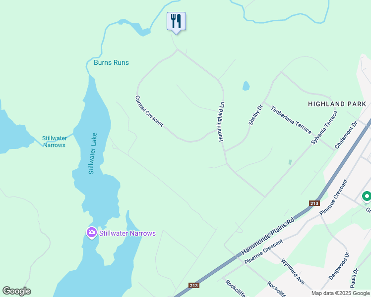 map of restaurants, bars, coffee shops, grocery stores, and more near 62 Carmel Crescent in Hammonds Plains