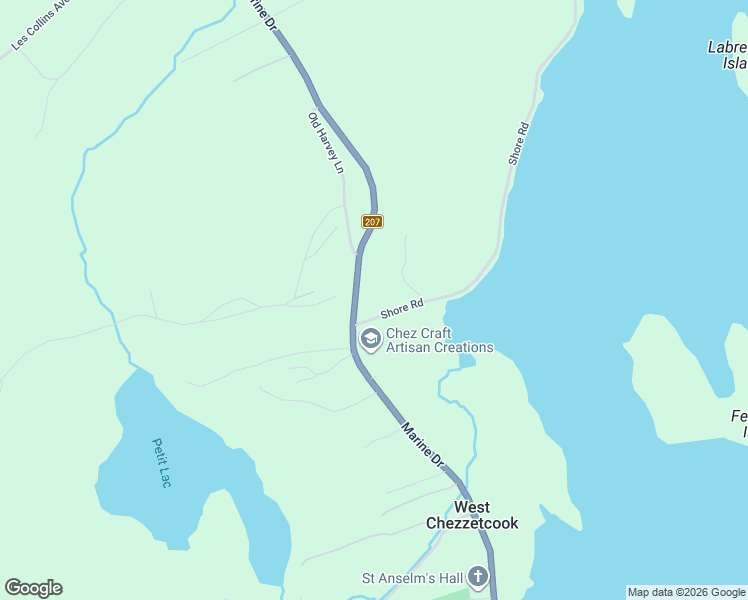 map of restaurants, bars, coffee shops, grocery stores, and more near 15 Shore Road in Head of Chezzetcook