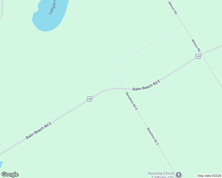 map of restaurants, bars, coffee shops, grocery stores, and more near Balm Beach Road East in Simcoe County