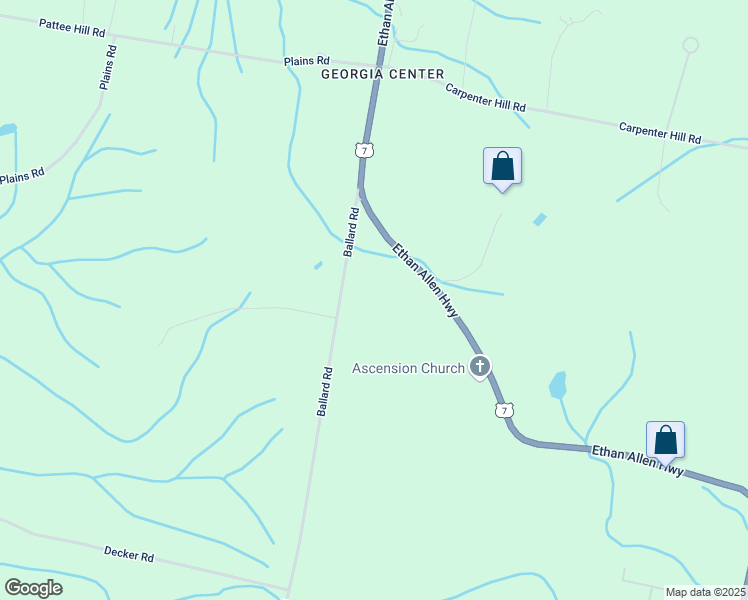 map of restaurants, bars, coffee shops, grocery stores, and more near 2656 Ballard Road in Georgia