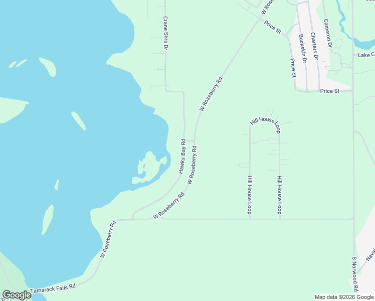 map of restaurants, bars, coffee shops, grocery stores, and more near 13144 Hawks Bay Road in McCall