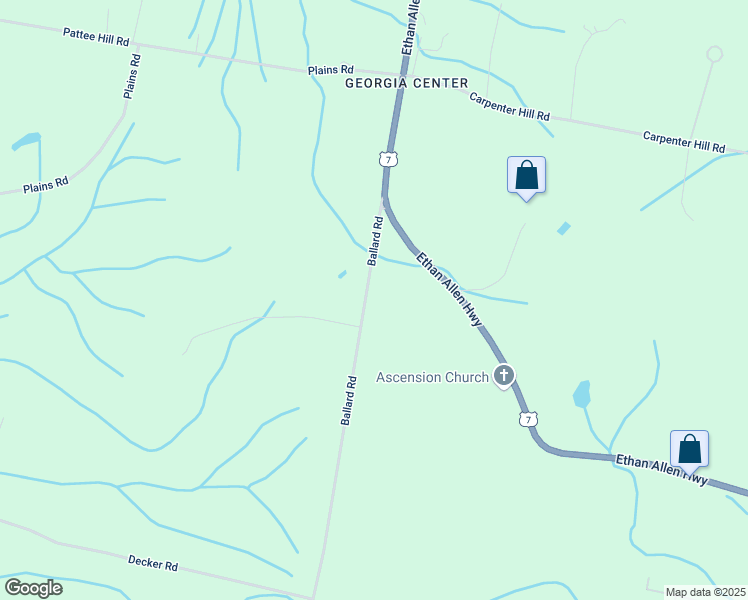 map of restaurants, bars, coffee shops, grocery stores, and more near 2656 Ballard Road in Georgia