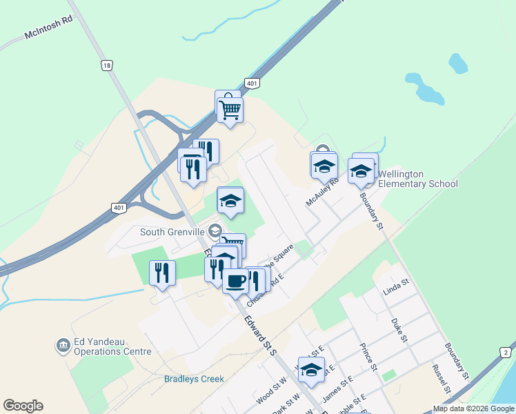 map of restaurants, bars, coffee shops, grocery stores, and more near 971 MacKenzie Road in Prescott