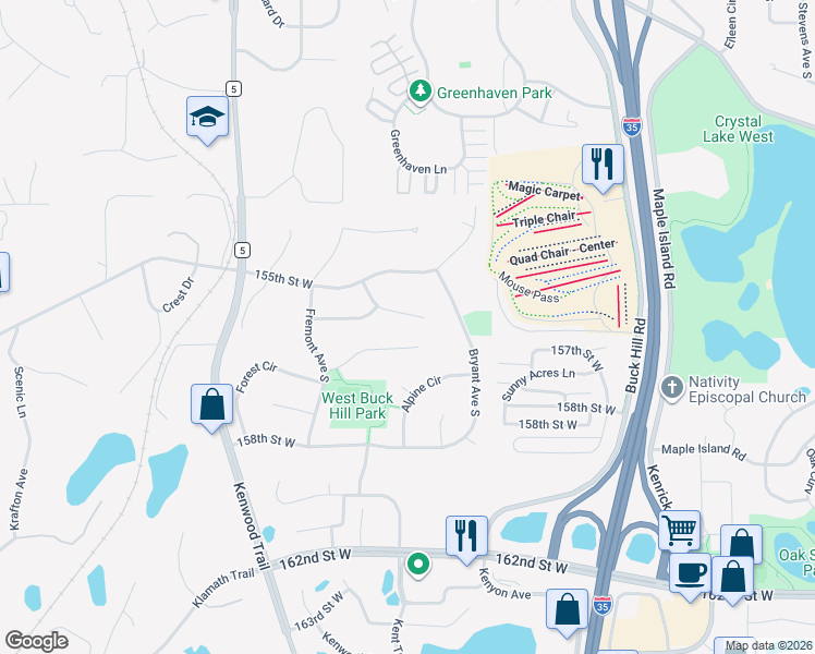 map of restaurants, bars, coffee shops, grocery stores, and more near 1000 Hilloway Circle in Burnsville