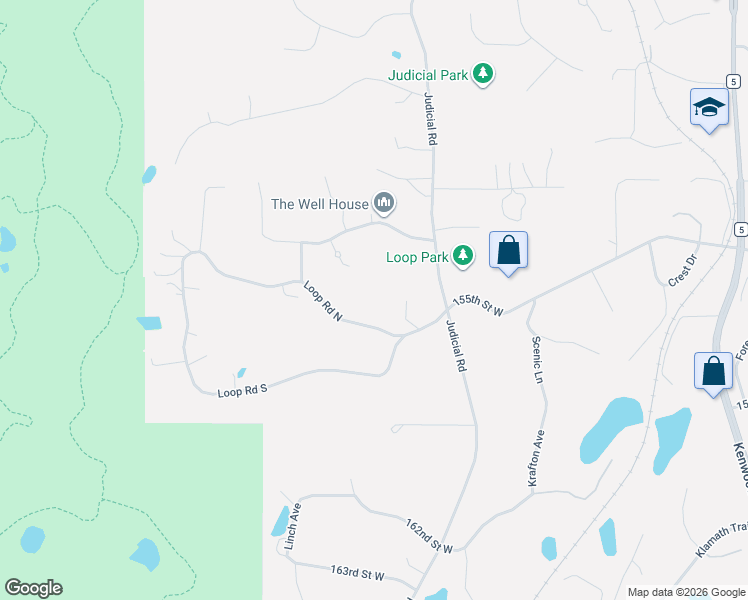 map of restaurants, bars, coffee shops, grocery stores, and more near 2608 Loop Road North in Burnsville