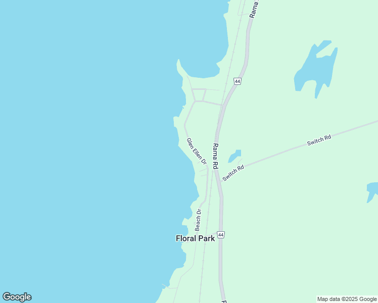map of restaurants, bars, coffee shops, grocery stores, and more near 7304 Glen Ellen Drive in Washago