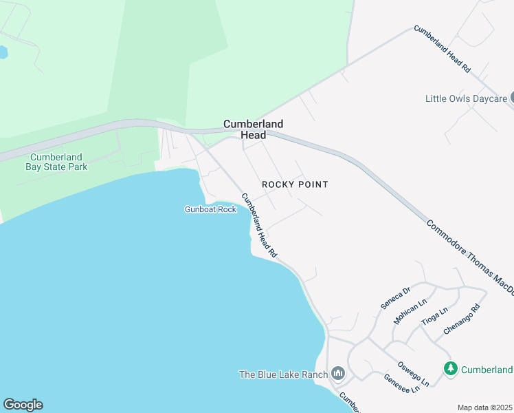 map of restaurants, bars, coffee shops, grocery stores, and more near 274 Cumberland Head Road in Plattsburgh