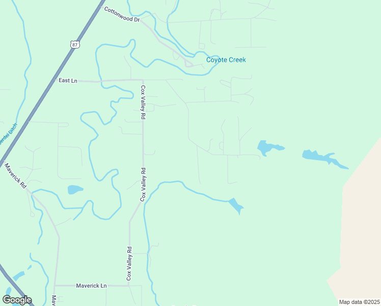 map of restaurants, bars, coffee shops, grocery stores, and more near 83 East Lane in Sheridan