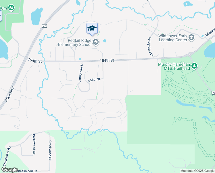 map of restaurants, bars, coffee shops, grocery stores, and more near 15555 Hampshire Avenue South in Prior Lake