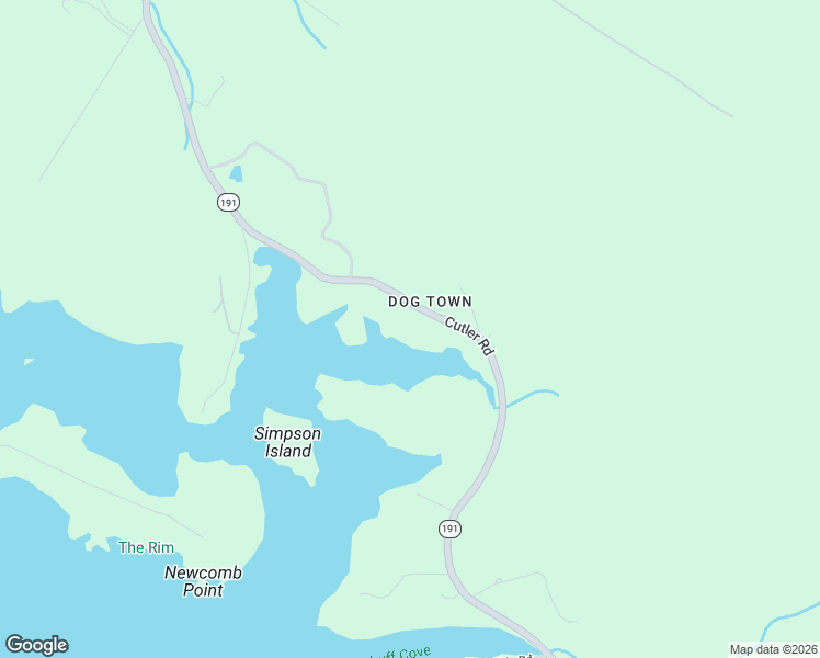 map of restaurants, bars, coffee shops, grocery stores, and more near 285 Cutler Road in East Machias