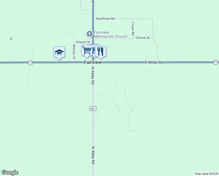 map of restaurants, bars, coffee shops, grocery stores, and more near 1 Aspen Circle in Fairview