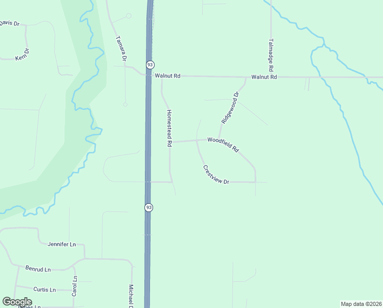 map of restaurants, bars, coffee shops, grocery stores, and more near S7610 Crestview Dr in Eau Claire