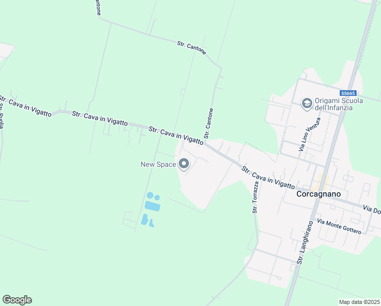 map of restaurants, bars, coffee shops, grocery stores, and more near 72 Strada Cava in Vigatto in Corcagnano