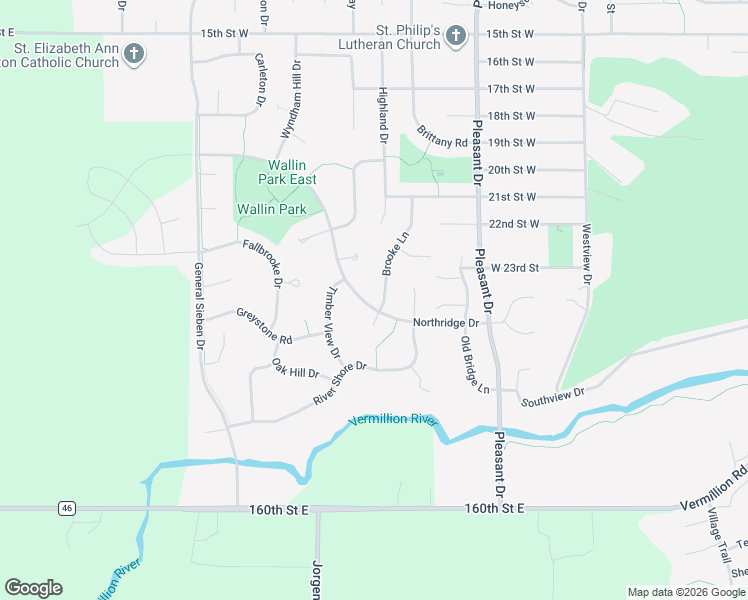 map of restaurants, bars, coffee shops, grocery stores, and more near 2501 Brooke Place in Hastings