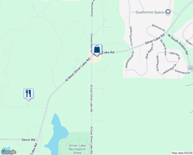 map of restaurants, bars, coffee shops, grocery stores, and more near 2588-2798 E Silver Lake Road North in Traverse City