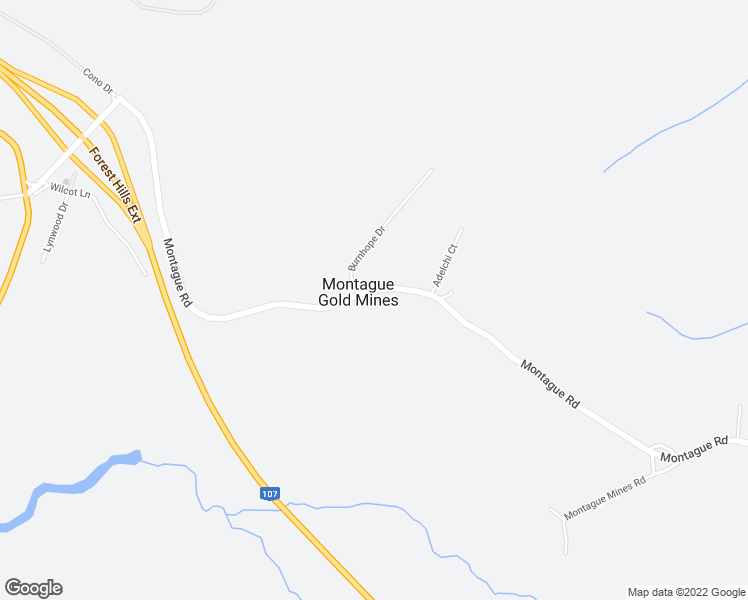 map of restaurants, bars, coffee shops, grocery stores, and more near 980 Montague Road in Montague Gold Mines