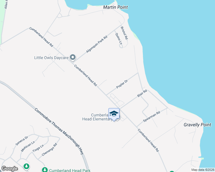 map of restaurants, bars, coffee shops, grocery stores, and more near 99 Locklin Rd in Plattsburgh