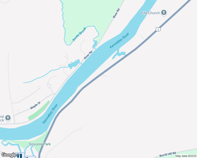 map of restaurants, bars, coffee shops, grocery stores, and more near 7 Wan Drive in Norridgewock
