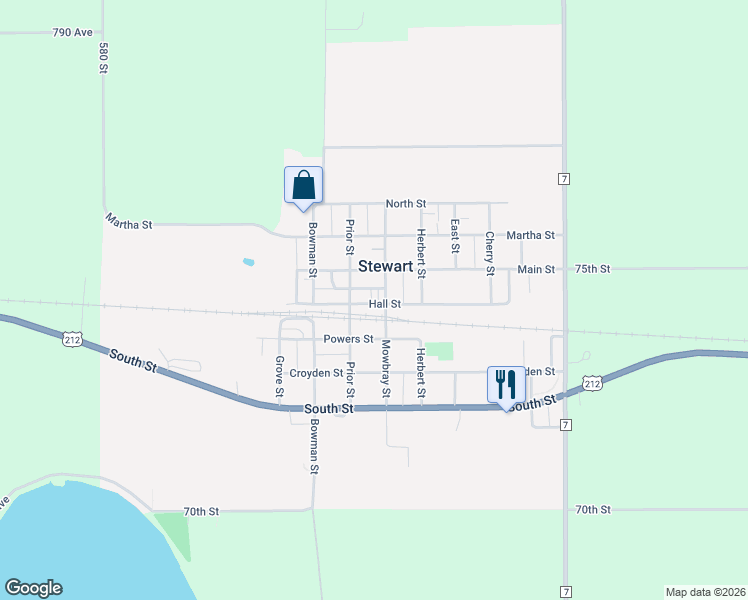 735 Hall Street, Stewart MN Walk Score