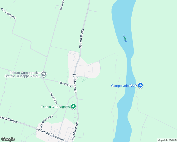 map of restaurants, bars, coffee shops, grocery stores, and more near 8 Strada Cartiera in Vigatto