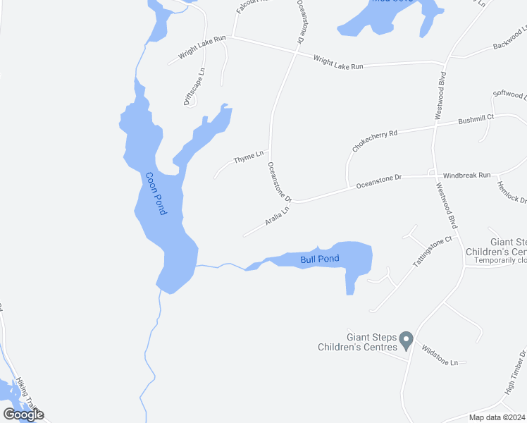 map of restaurants, bars, coffee shops, grocery stores, and more near 41 Aralia Lane in Upper Tantallon