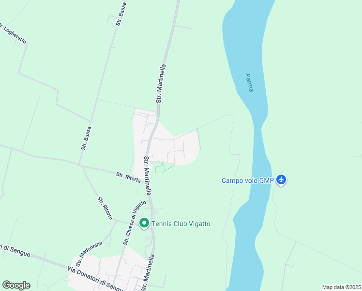 map of restaurants, bars, coffee shops, grocery stores, and more near 8 Strada Cartiera in Vigatto