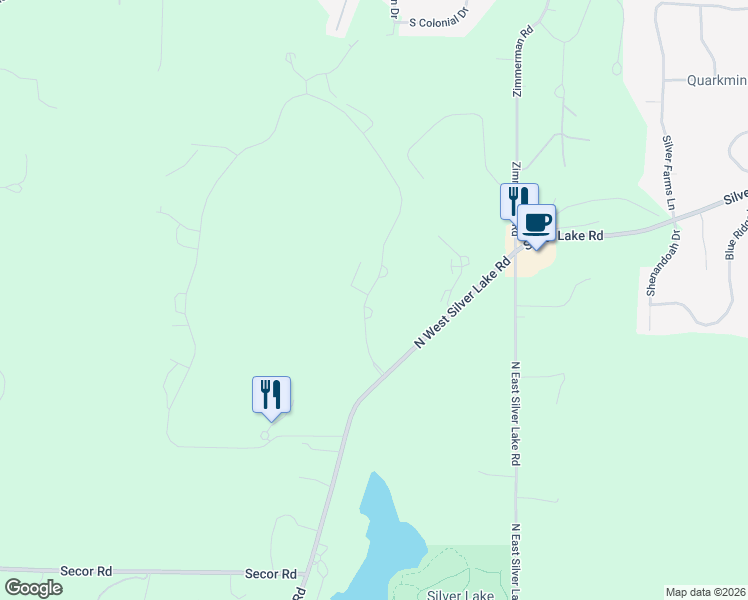 map of restaurants, bars, coffee shops, grocery stores, and more near 2578 East Crown Drive in Traverse City