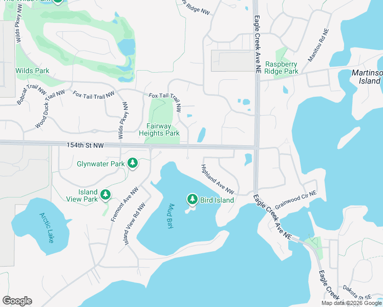 map of restaurants, bars, coffee shops, grocery stores, and more near 15586 Drake Circle Northwest in Prior Lake