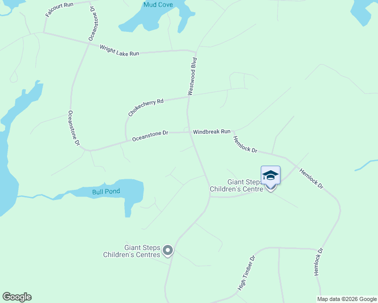 map of restaurants, bars, coffee shops, grocery stores, and more near 677 Westwood Boulevard in Upper Tantallon