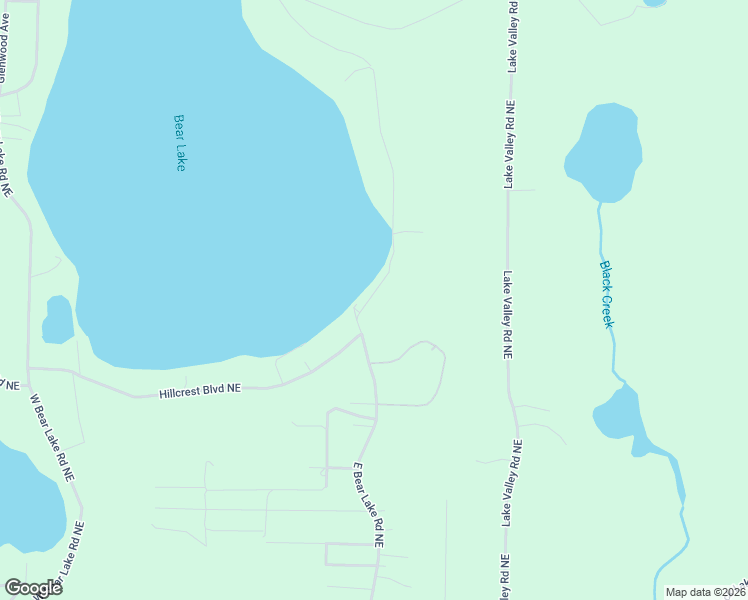 map of restaurants, bars, coffee shops, grocery stores, and more near 950-1364 E Bear Lake Rd NE in Kalkaska