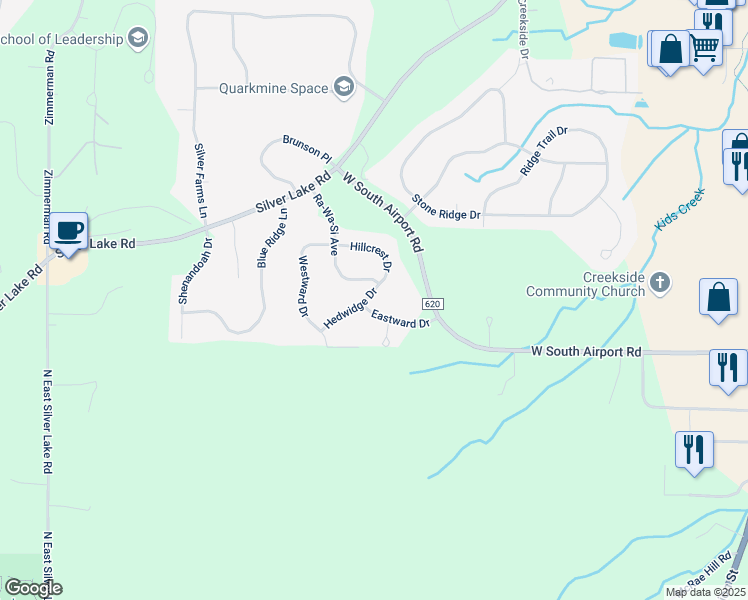 map of restaurants, bars, coffee shops, grocery stores, and more near 4340 Eastward Drive in Traverse City