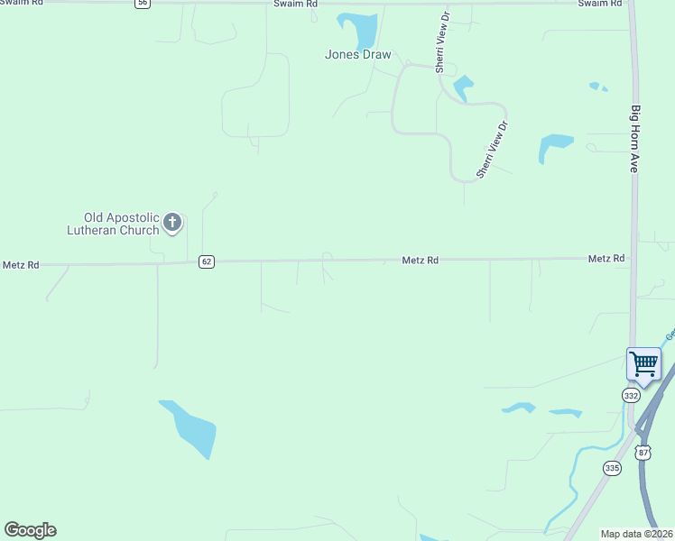 map of restaurants, bars, coffee shops, grocery stores, and more near 70 Metz Road in Sheridan