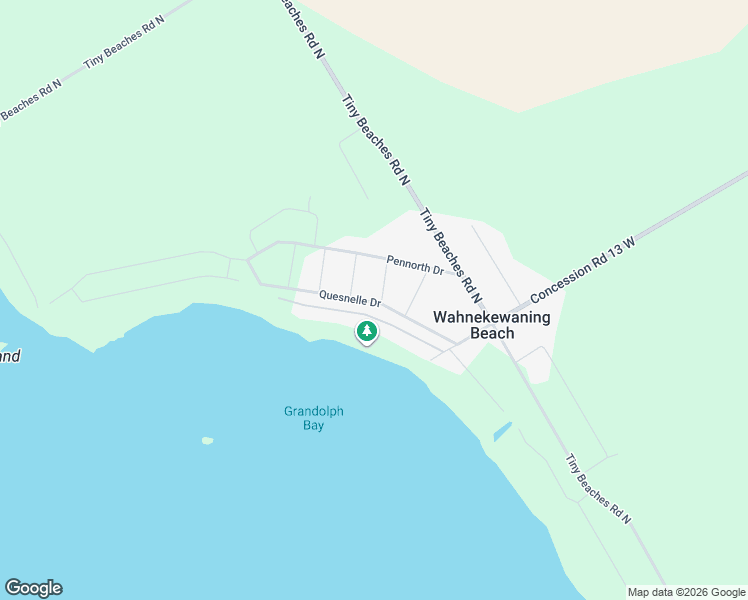 map of restaurants, bars, coffee shops, grocery stores, and more near 12 Beachview Road in Simcoe County