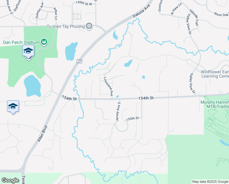 map of restaurants, bars, coffee shops, grocery stores, and more near 15319 Louisiana Avenue in Savage