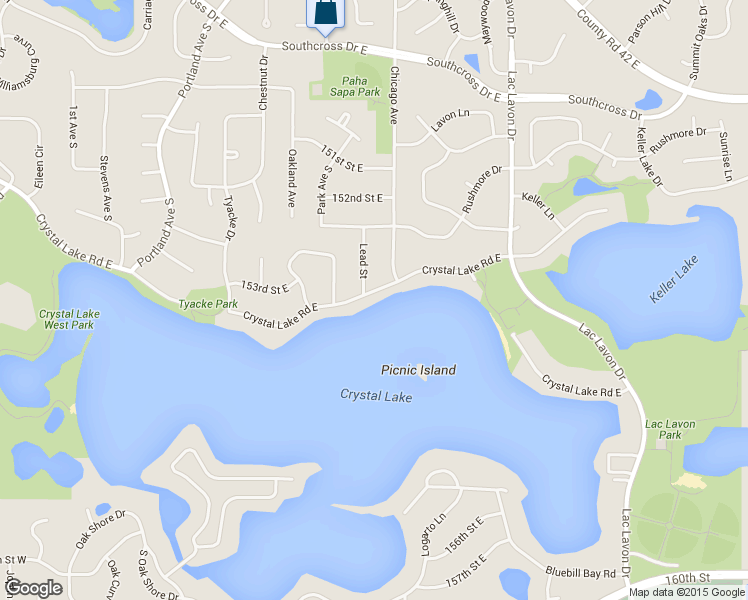 map of restaurants, bars, coffee shops, grocery stores, and more near 745 Crystal Lake Road East in Burnsville