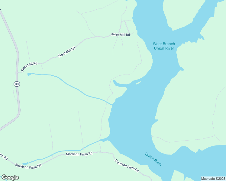 map of restaurants, bars, coffee shops, grocery stores, and more near 89 Silsby Road in Mariaville