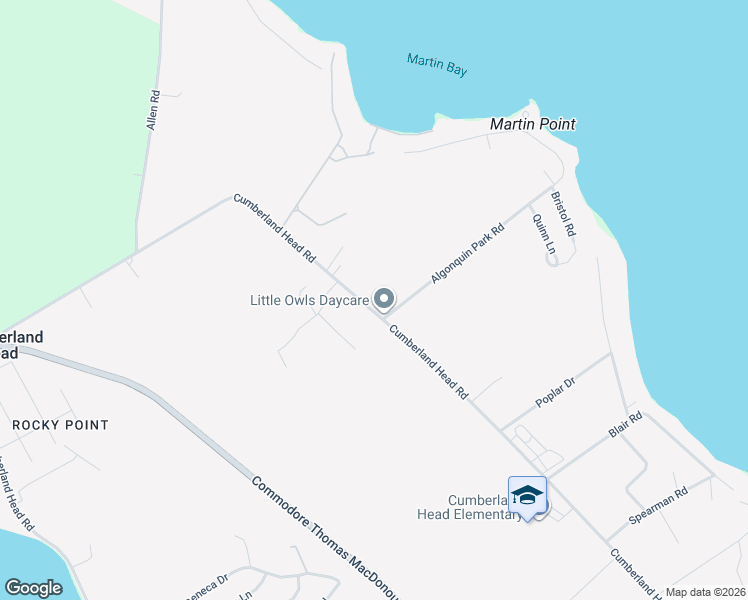 map of restaurants, bars, coffee shops, grocery stores, and more near 1306 Cumberland Head Rd in Plattsburgh