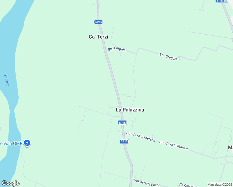 map of restaurants, bars, coffee shops, grocery stores, and more near 254 SP16 in Parma