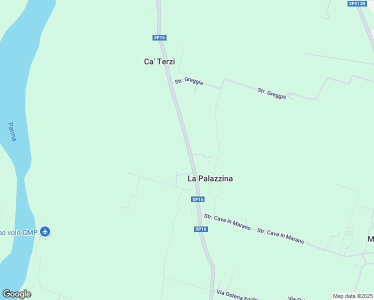 map of restaurants, bars, coffee shops, grocery stores, and more near 254 SP16 in Parma