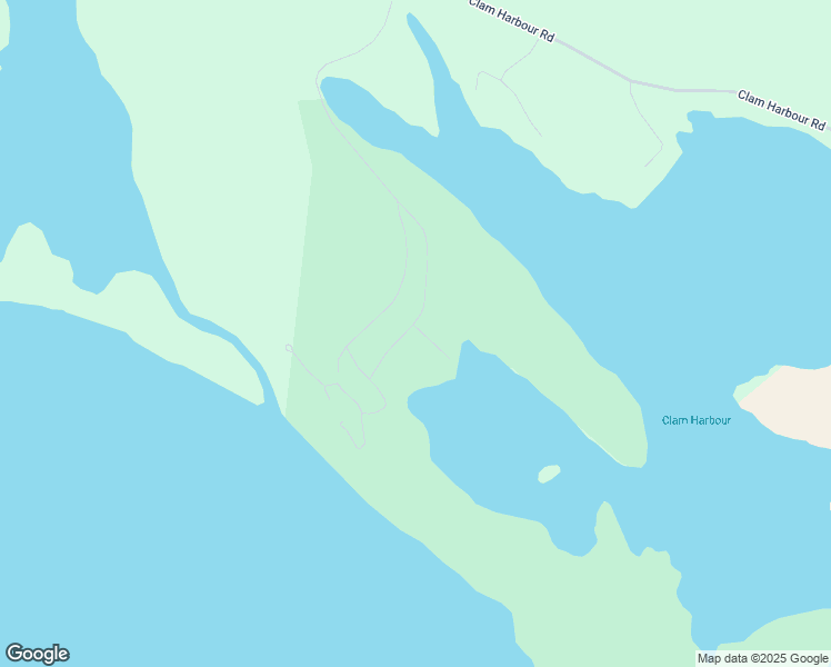 map of restaurants, bars, coffee shops, grocery stores, and more near Clam Harbour Road in Clam Bay