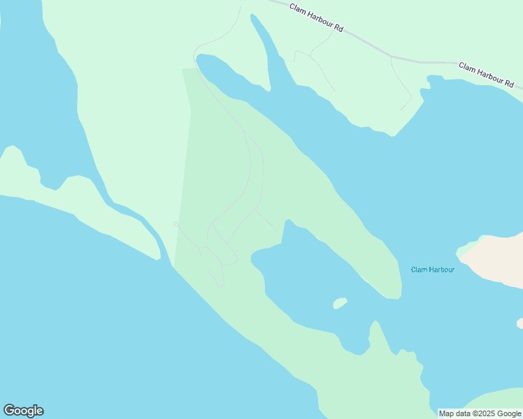 map of restaurants, bars, coffee shops, grocery stores, and more near Clam Harbour Road in Clam Bay
