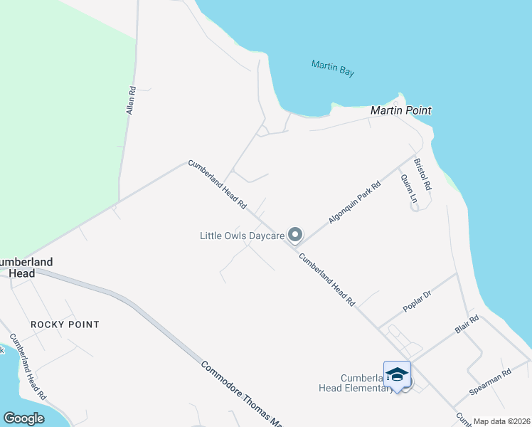 map of restaurants, bars, coffee shops, grocery stores, and more near 1306 Cumberland Head Road in Plattsburgh