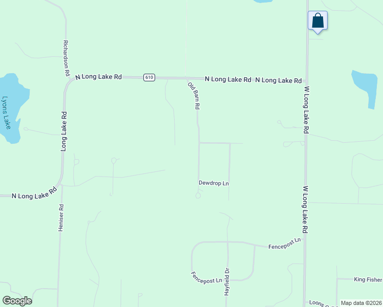 map of restaurants, bars, coffee shops, grocery stores, and more near 2543-2709 Old Barn Road in Traverse City