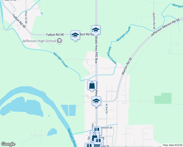 map of restaurants, bars, coffee shops, grocery stores, and more near 922 North 2nd Street in Jefferson