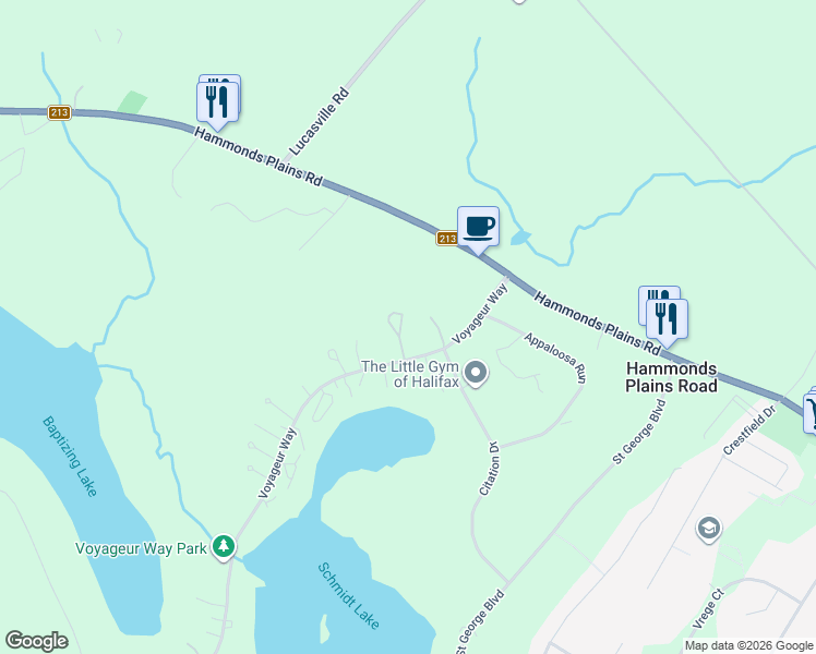 map of restaurants, bars, coffee shops, grocery stores, and more near 37 Equine Court in Hammonds Plains