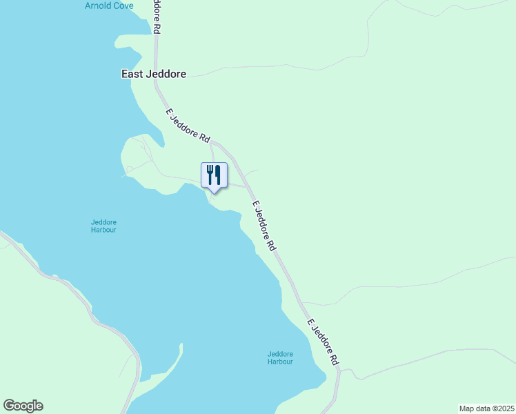 map of restaurants, bars, coffee shops, grocery stores, and more near West Jeddore Road in Head of Jeddore