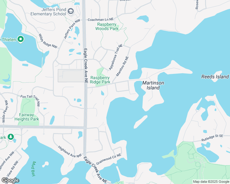 map of restaurants, bars, coffee shops, grocery stores, and more near 5600 Credit River Road Southeast in Prior Lake