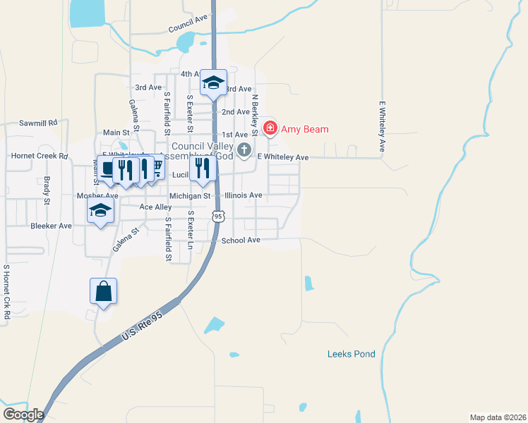 map of restaurants, bars, coffee shops, grocery stores, and more near 700 California Avenue in Council