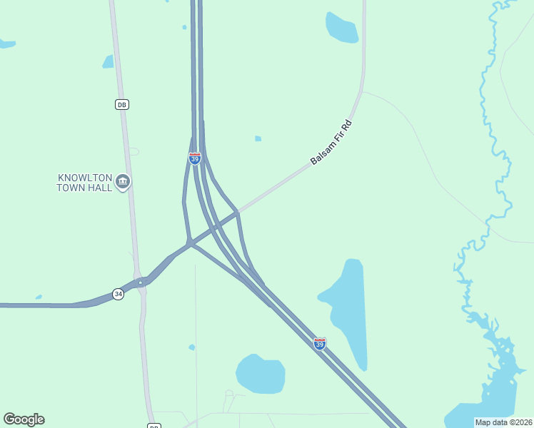 map of restaurants, bars, coffee shops, grocery stores, and more near Balsam Road in Mosinee
