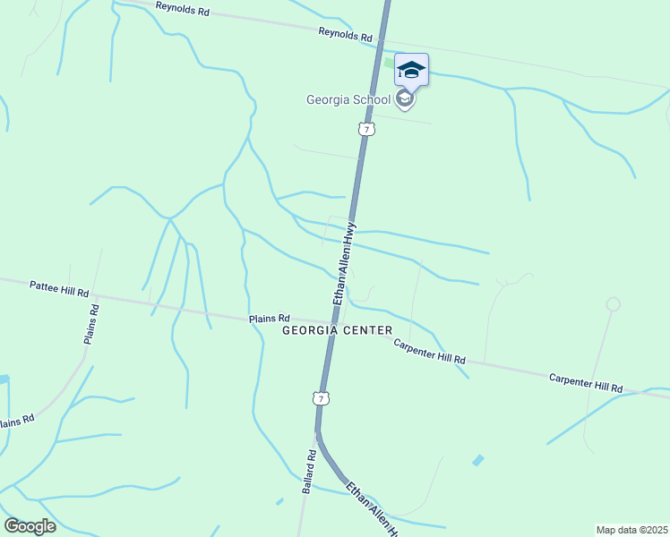 map of restaurants, bars, coffee shops, grocery stores, and more near 4033 Ethan Allen Highway in Georgia